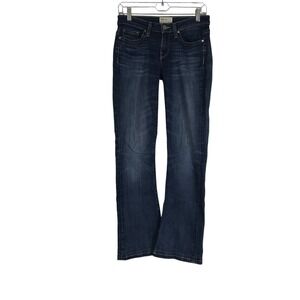 BKE Denim Womens Payton Bootcut Dark Wash Whiskered Jeans Size 24R